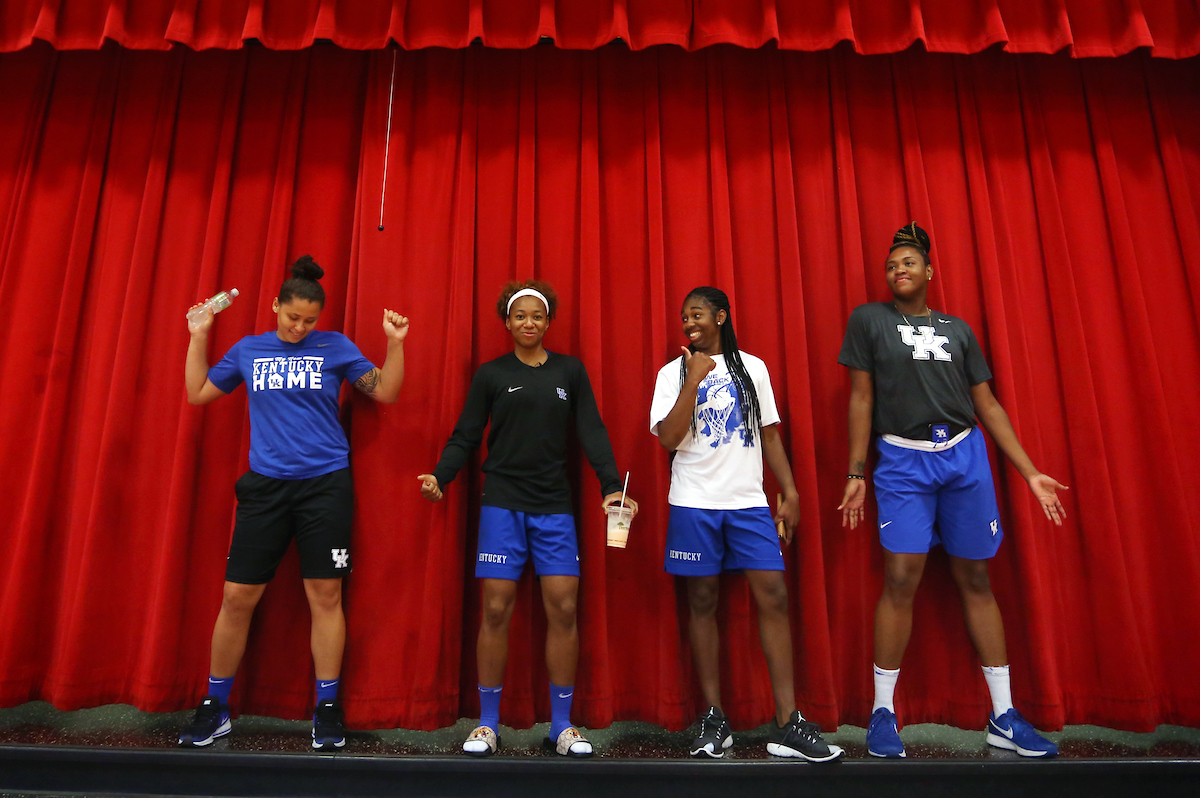 Women's Basketball does Community service at Cassidy elementary. 

Photo by Britney Howard | UK Athletics