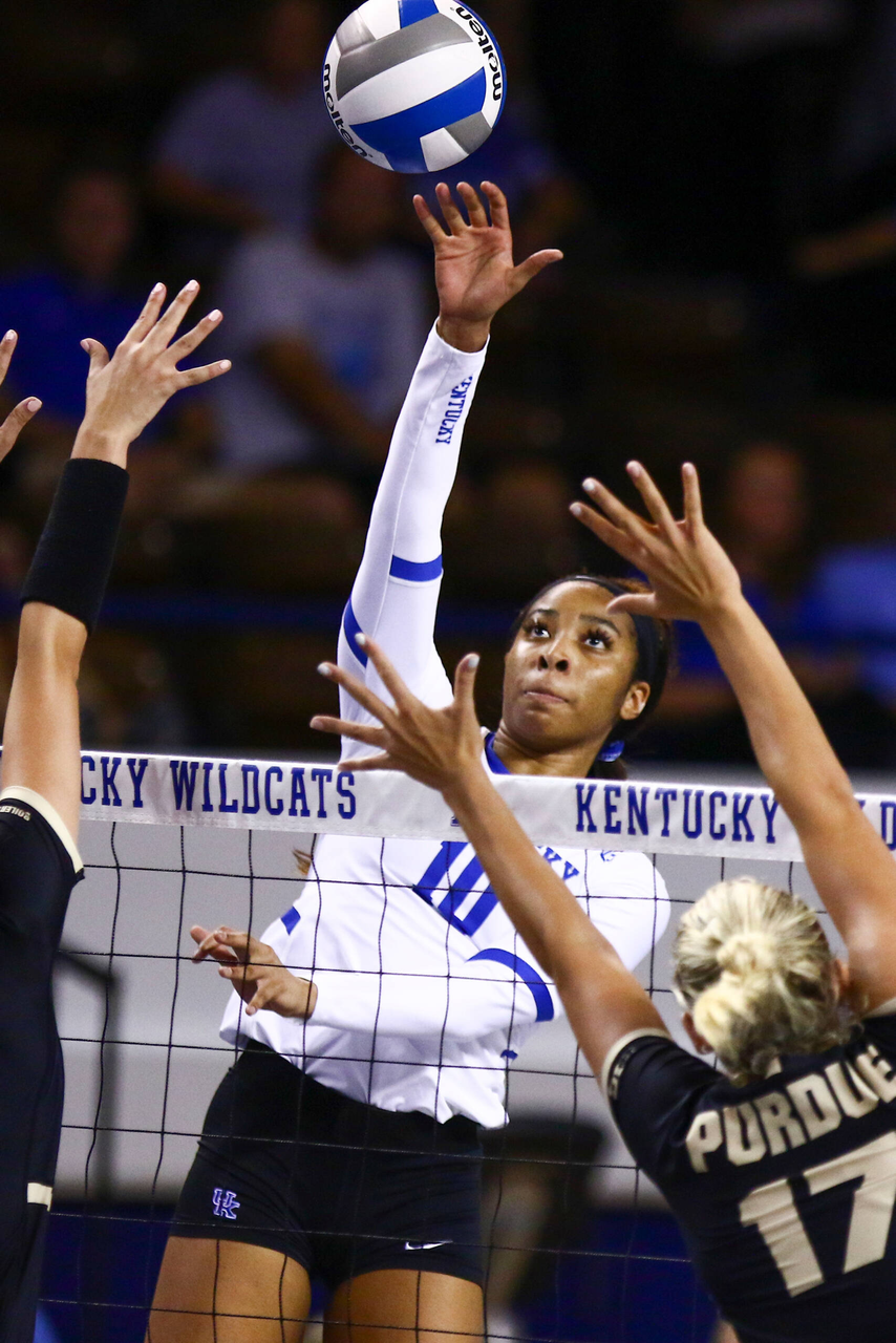 Caitlyn Cooper.

UK falls to Purdue 2-3.  

Photo by Hannah Phillips | UK Athletics
