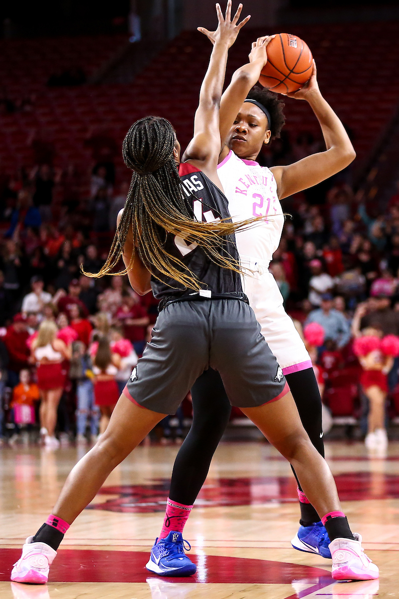 Ogechi Anyagaligbo. 

Kentucky falls to Arkansas 103-85.

Photo by Eddie Justice | UK Athletics