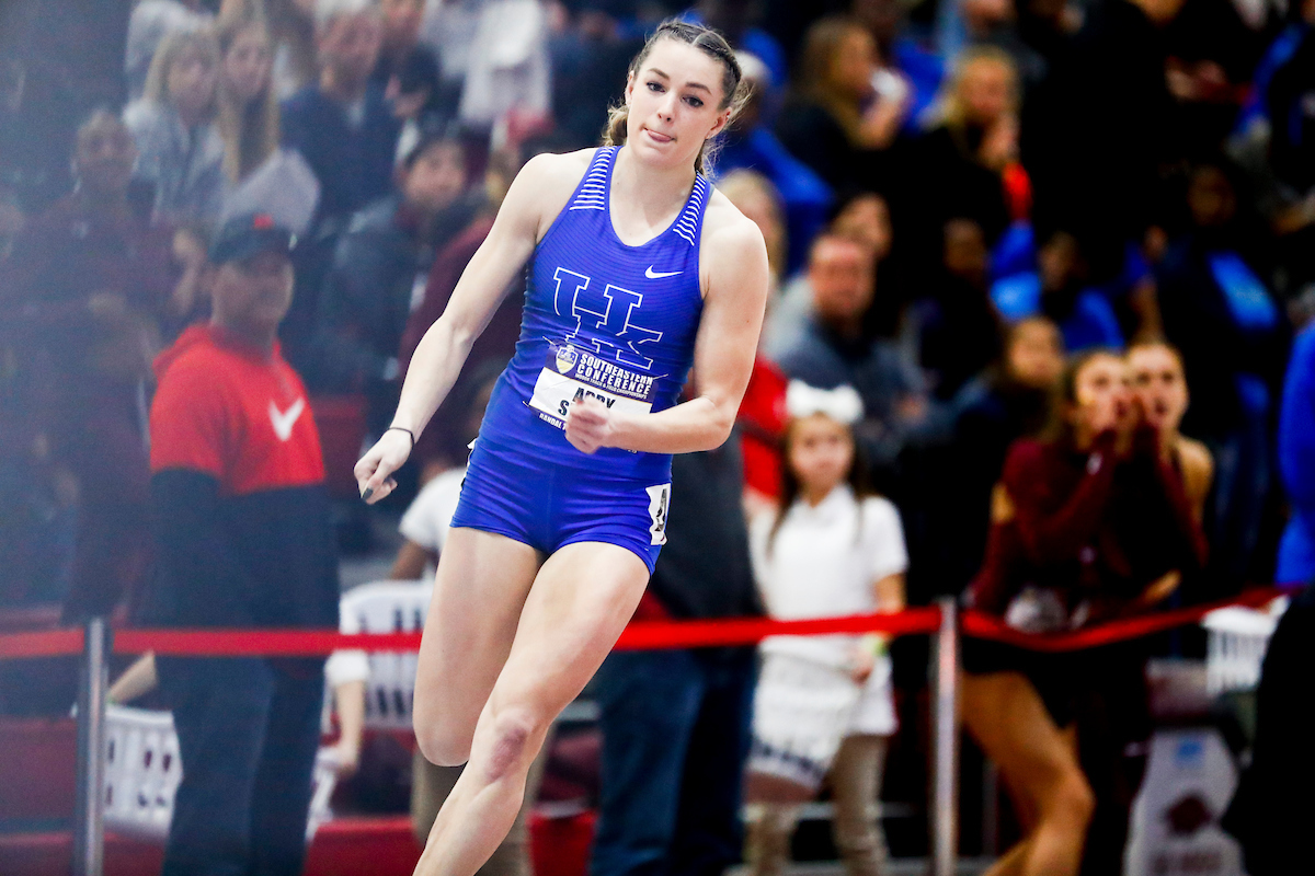 Abby Steiner.

Day two of the 2019 SEC Indoor Track and Field Championships.

Photo by Chet White | UK Athletics