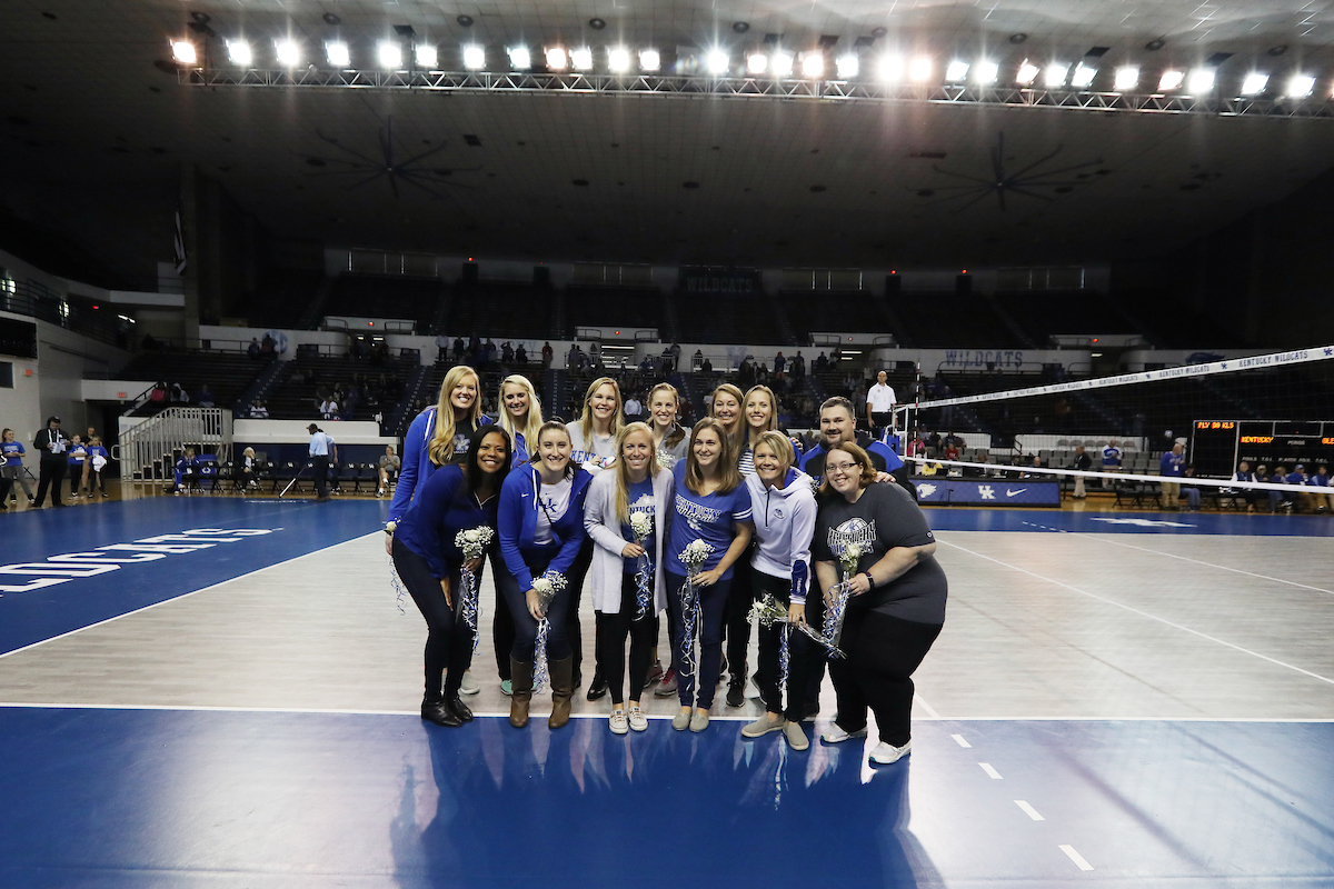 Alumni.

The University of Kentucky volleyball team defeats Ole Miss.

Photo by Quinn Foster
