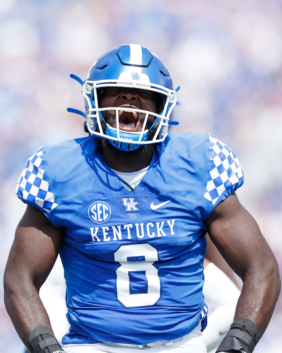 Octavious Oxendine.

UK beat ULM 45-10.

Photo by Elliott Hess | UK Athletics