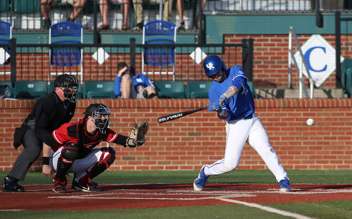 Kole Cottam

The University of Kentucky baseball team defeats Western Kentucky University 4-3 on Tuesday, February 27th, 2018 at Cliff Hagan Stadium in Lexington, Ky.


Photo By Barry Westerman | UK Athletics