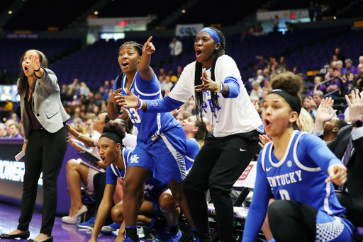 Bench, Kameron Roach

Kentucky Women's Basketball beat LSU 64-60. 

Photo by Britney Howard  | UK Athletics