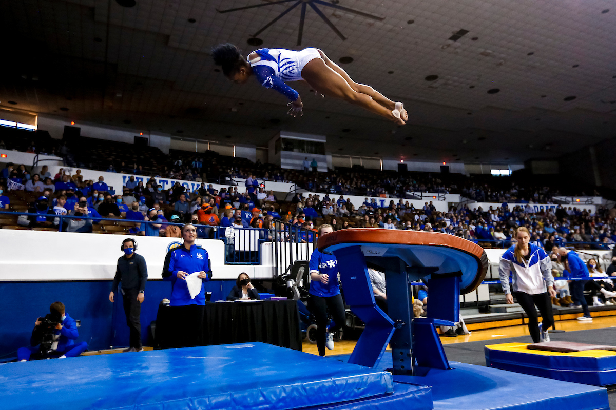 Arianna Patterson.

Kentucky gymnastics loses to Florida.

Photo by Tommy Quarles | UK Athletics