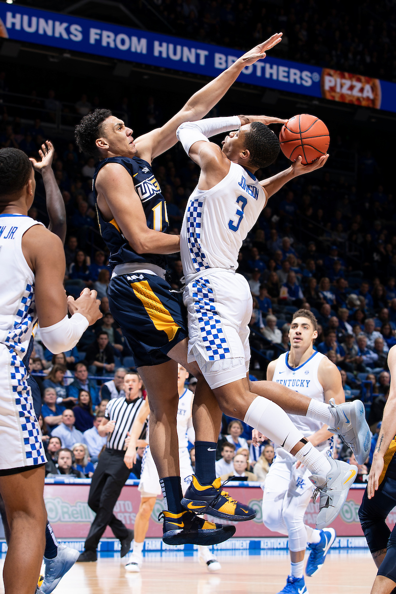 Keldon Johnson.

Kentucky men's basketball beat UNCG 78-61 on Saturday in Rupp Arena.

Photo by Chet White | UK Athletics