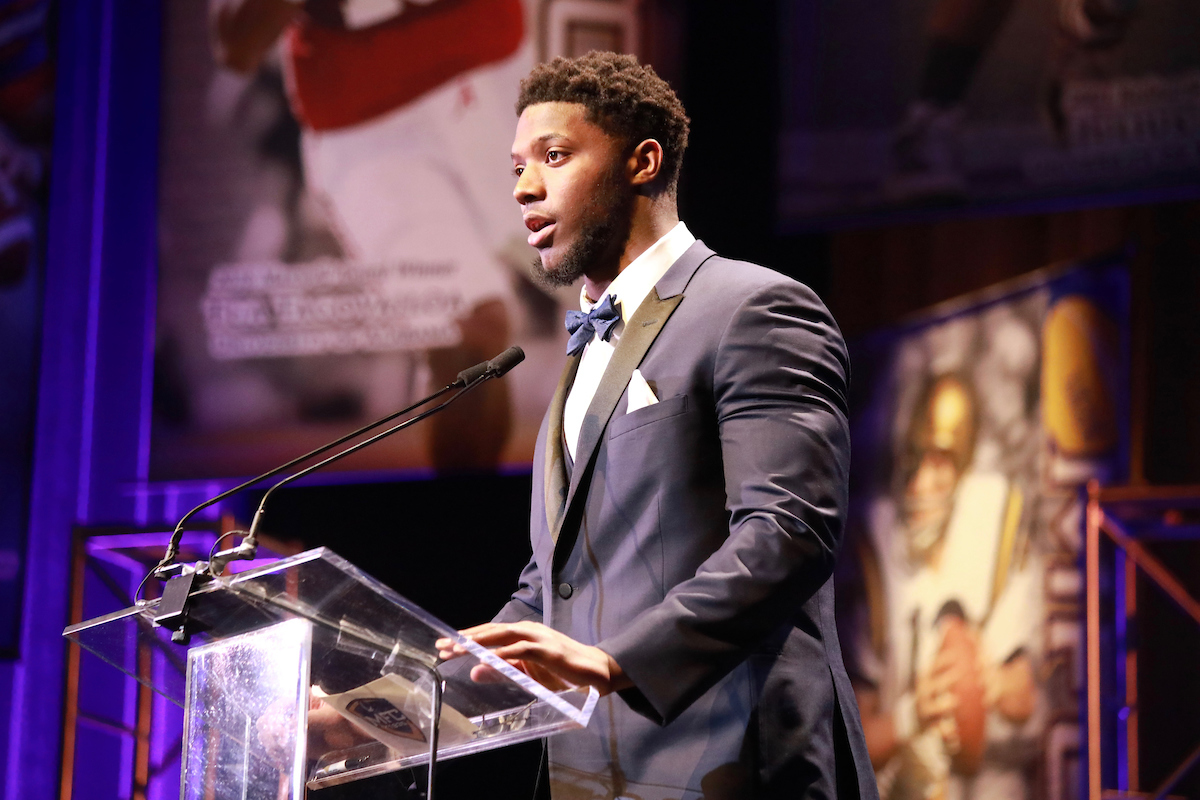 Josh Allen is honored as the 2018 Bednarik Award winner at the Maxwell Football Club Gala on Friday, March 7th, 2019.

Photo by Noah J. Richter | UK Athletics