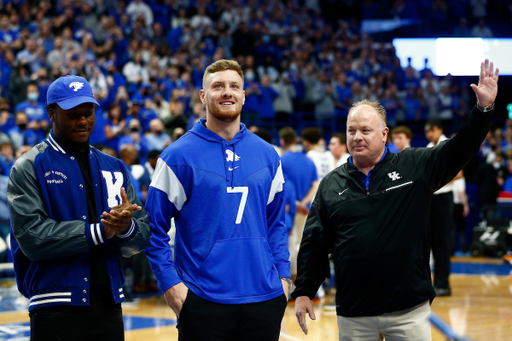 DeAndre Square. Will Levis. Mark Stoops. 

Kentucky beat Tennessee 107-79. 

Photo By Barry Westerman | UK Athletics