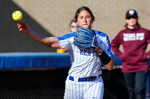 Miranda Stoddard. 

UK beat Texas A&M State 11-9. 

Photo By Barry Westerman | UK Athletics