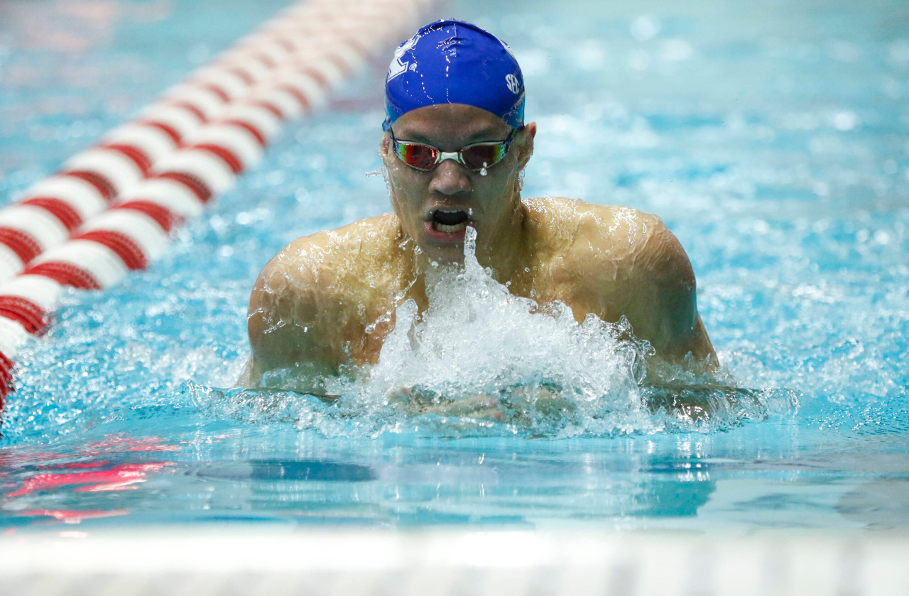 Photos from the morning portion of the final day of the 2019 SEC Swimming and Diving Championships in the Gabrielsen Natatorium at the University of Georgia in Athens, Ga., on Saturday, Feb. 23, 2019. (Casey Sykes)