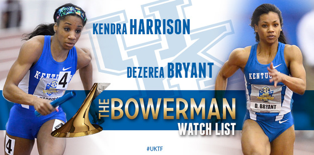 Bryant and Harrison Named to Pre-NCAA Bowerman Watch List