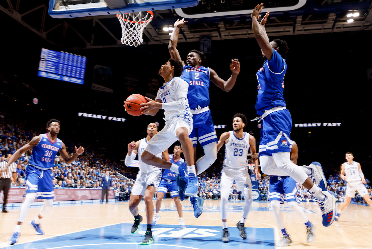 Quade Green.

Kentucky beat Tennessee State, 77-62.


Photo by Elliott Hess | UK Athletics