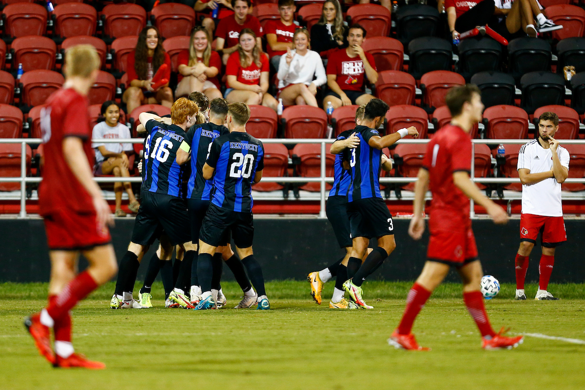 UK Mens Soccer. 

Kentucky Beat Louisville 3-1. 

Photo By Barry Westerman | UK Athletics