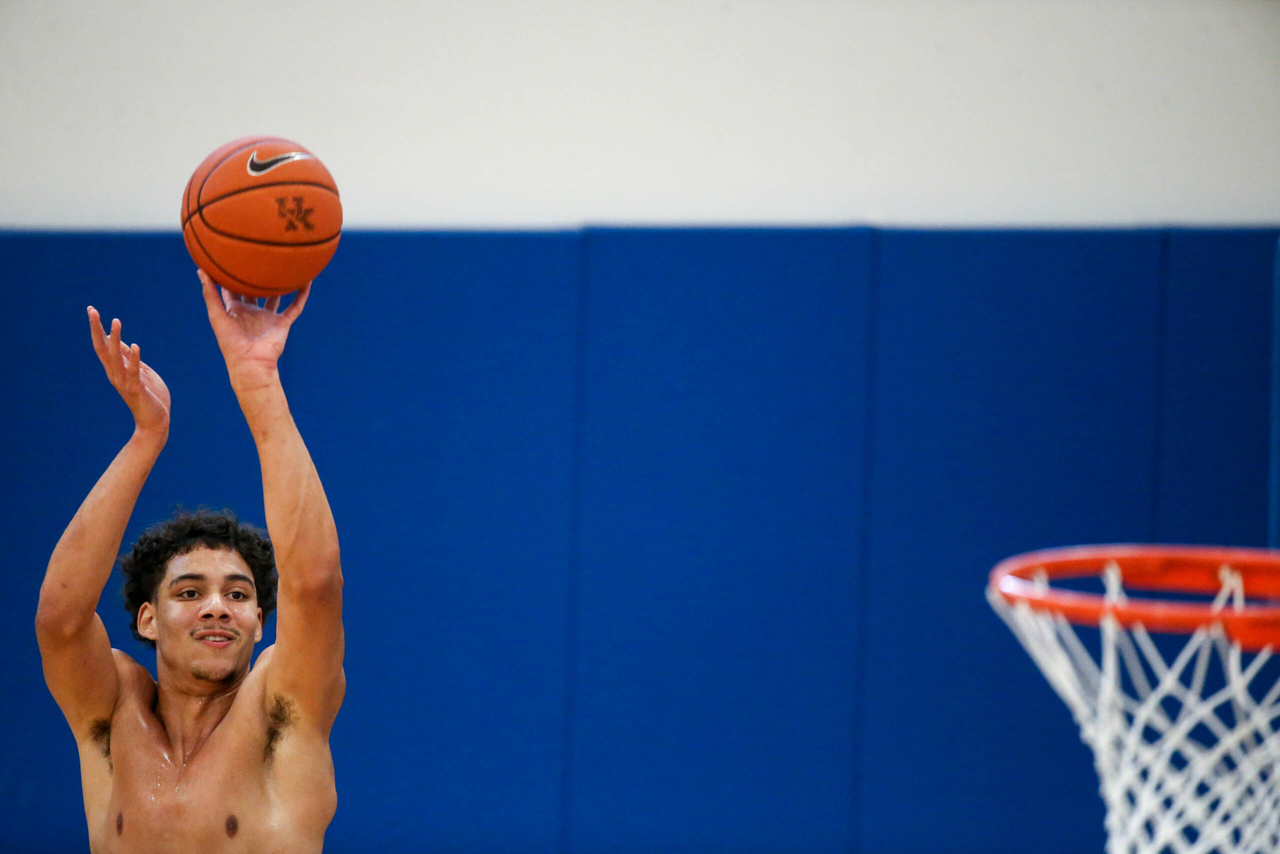 Lance Ware. 

Kentucky MBB Practice. 

Photo by Eddie Justice | UK Athletics