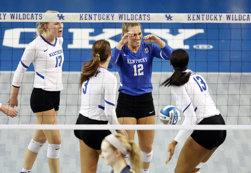 Gabby Curry

UK volleyball beats Murray State in the first round of the NCAA Tournament.  

Photo by Britney Howard  | UK Athletics