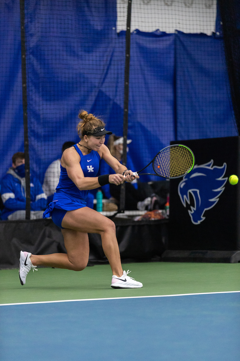 AKVILE PARAŽINSKAITE.

Kentucky beats Memphis 7-0

Photo by Grant Lee | UK Athletics