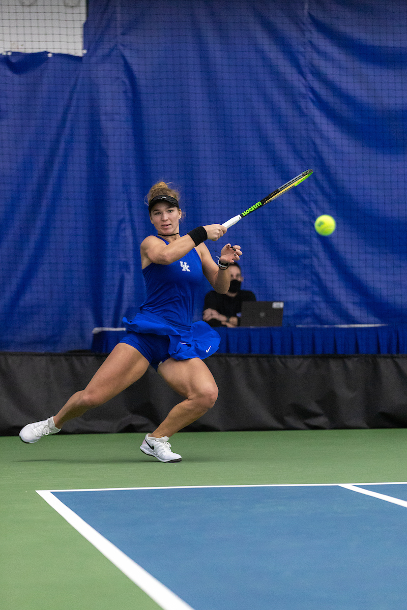 AKVILE PARAŽINSKAITE.

Kentucky beats Memphis 7-0

Photo by Grant Lee | UK Athletics