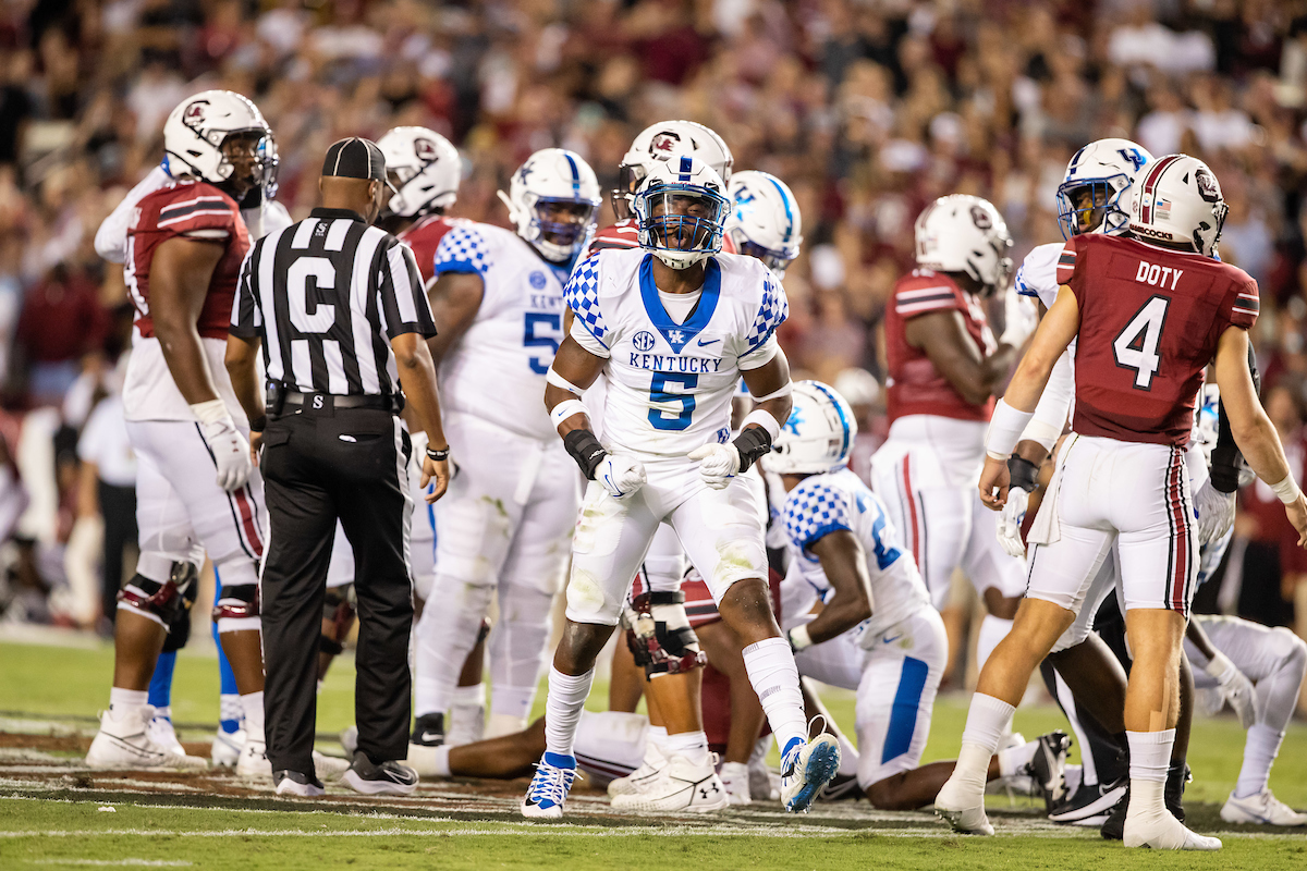 DeAndre SquareKentucky beats South Carolina, 16-10.Photo by Jacob Noger | UK Athletics