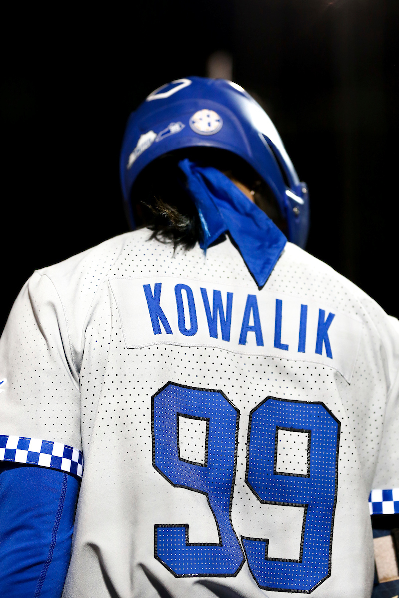 Kayla Kowalik.

Kentucky beats Michigan 9-2.

Photo by Grace Bradley | UK Athletics