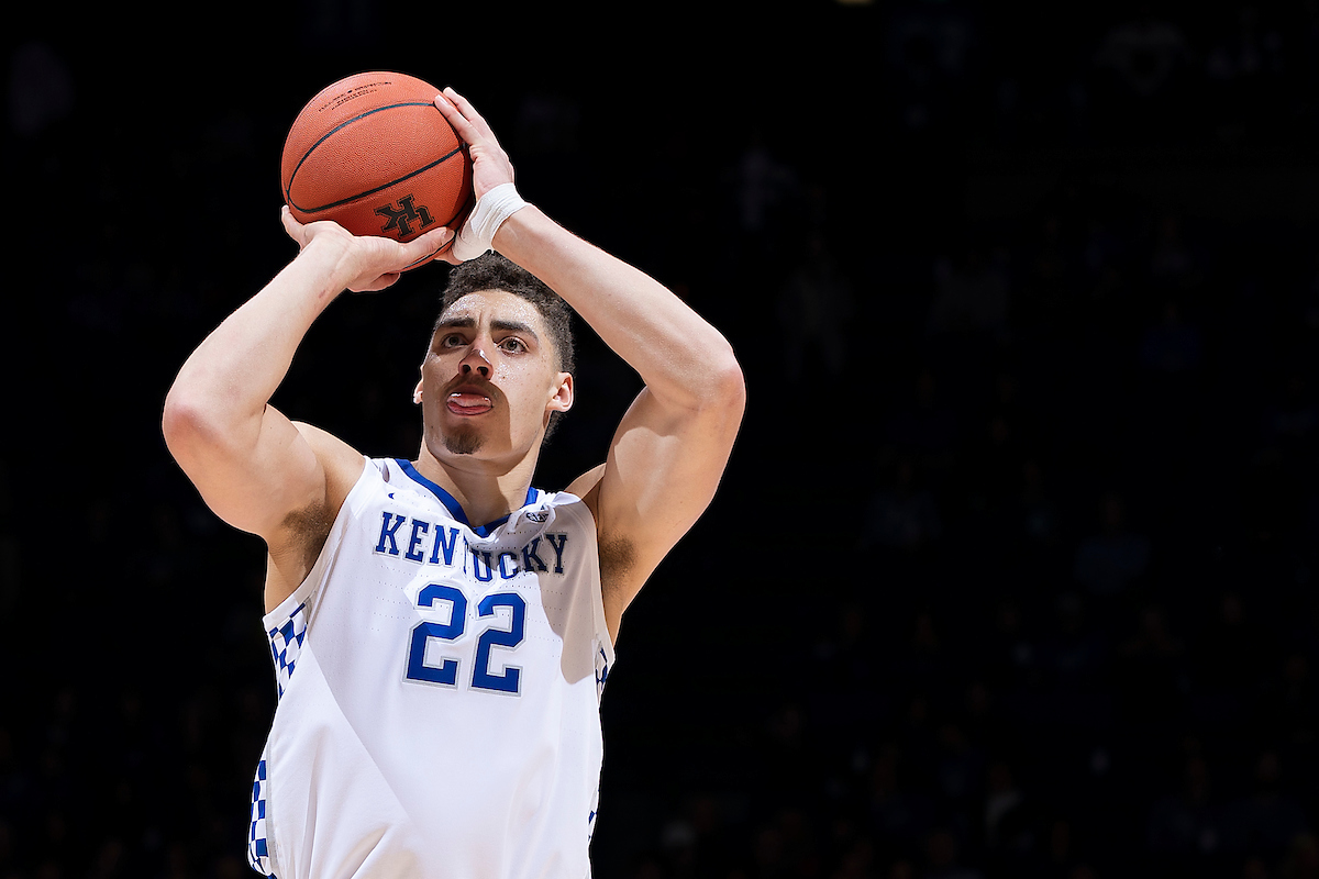 Reid Travis.

Men's basketball beat IUP 86-64

Photo by Chet White | UK Athletics