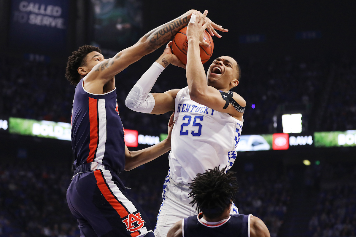 PJ Washington.

Kentucky beats Auburn, 80 - 53.

Photo by Quinn Foster | UK Athletics