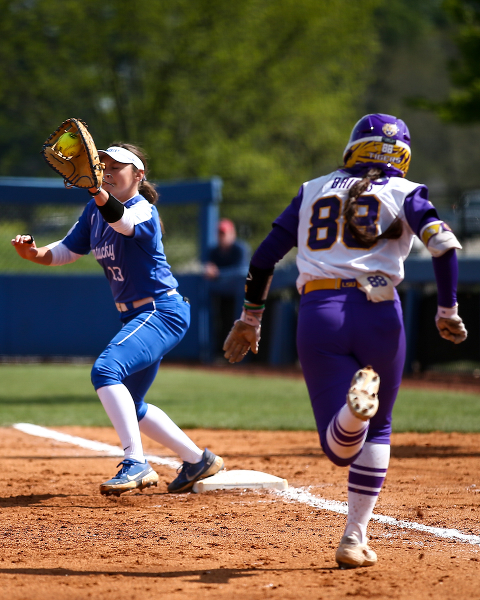 Mallory Peyton. 

Kentucky loses to LSU 10-4. 

Photo by Eddie Justice | UK Athletics