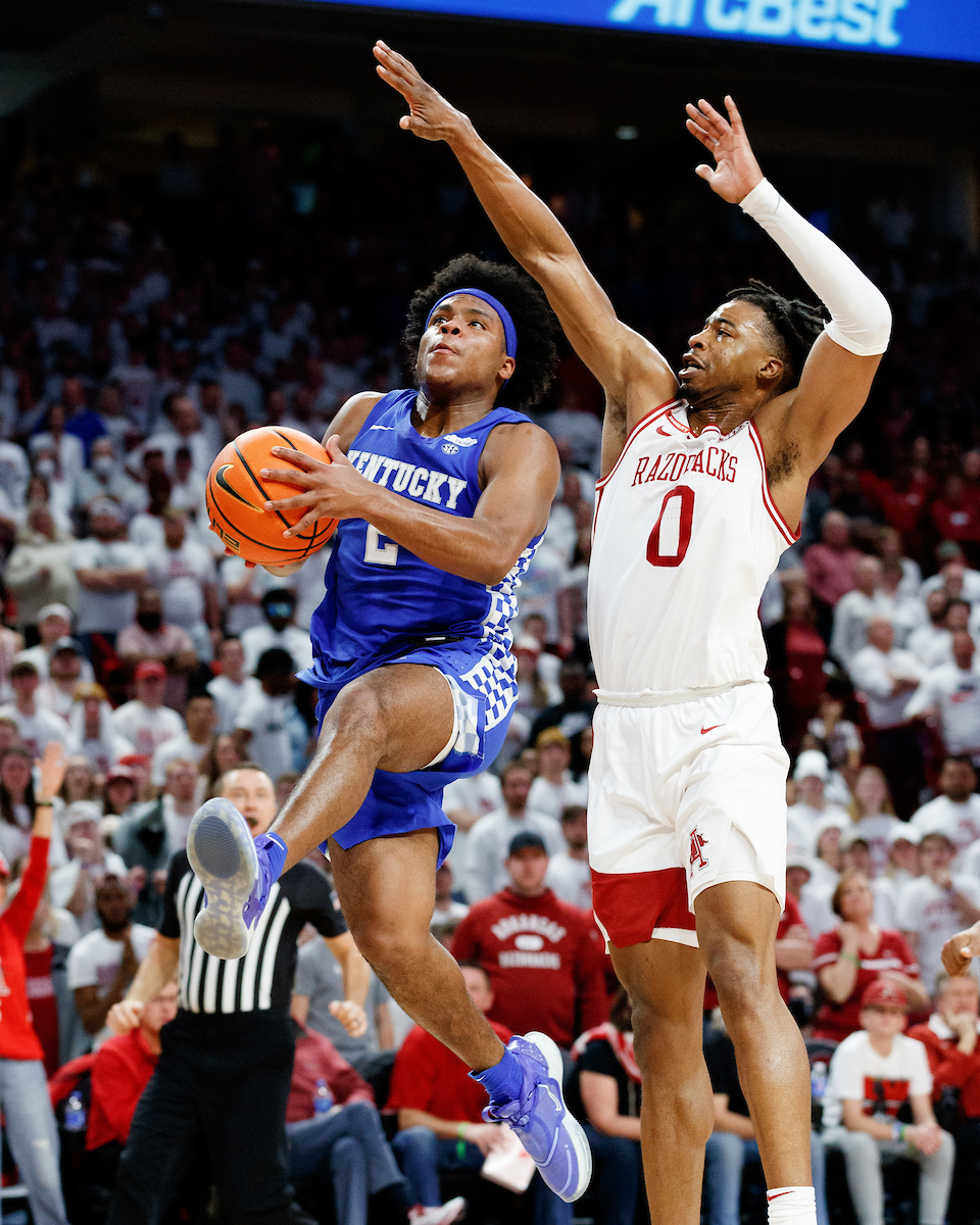 Sahvir Wheeler.

Kentucky falls to Arkansas, 75-73.

Photo by Elliott Hess | UK Athletics