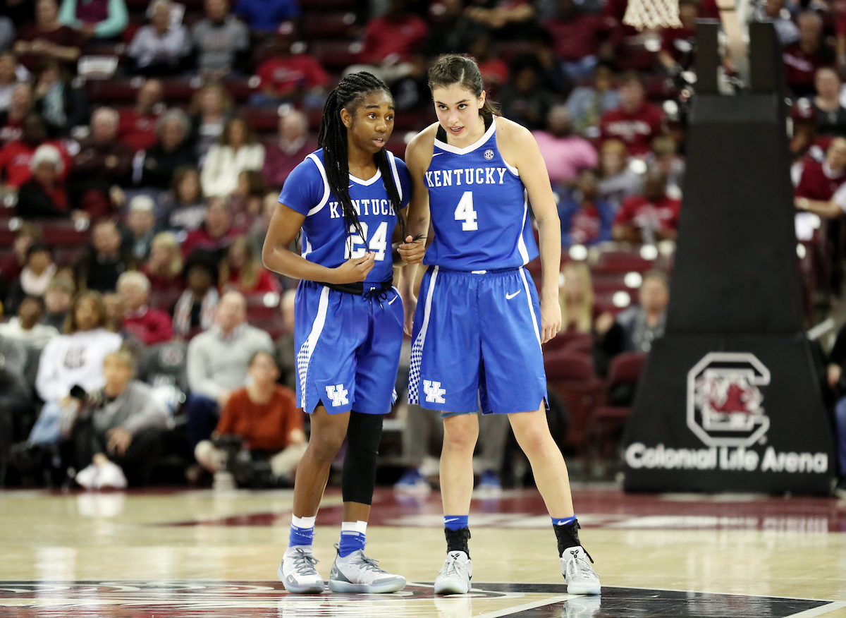 Taylor Murray, Maci Morris

The UK Women's Basketball team beat South Carolina.
Photo by Britney Howard | UK Athletics