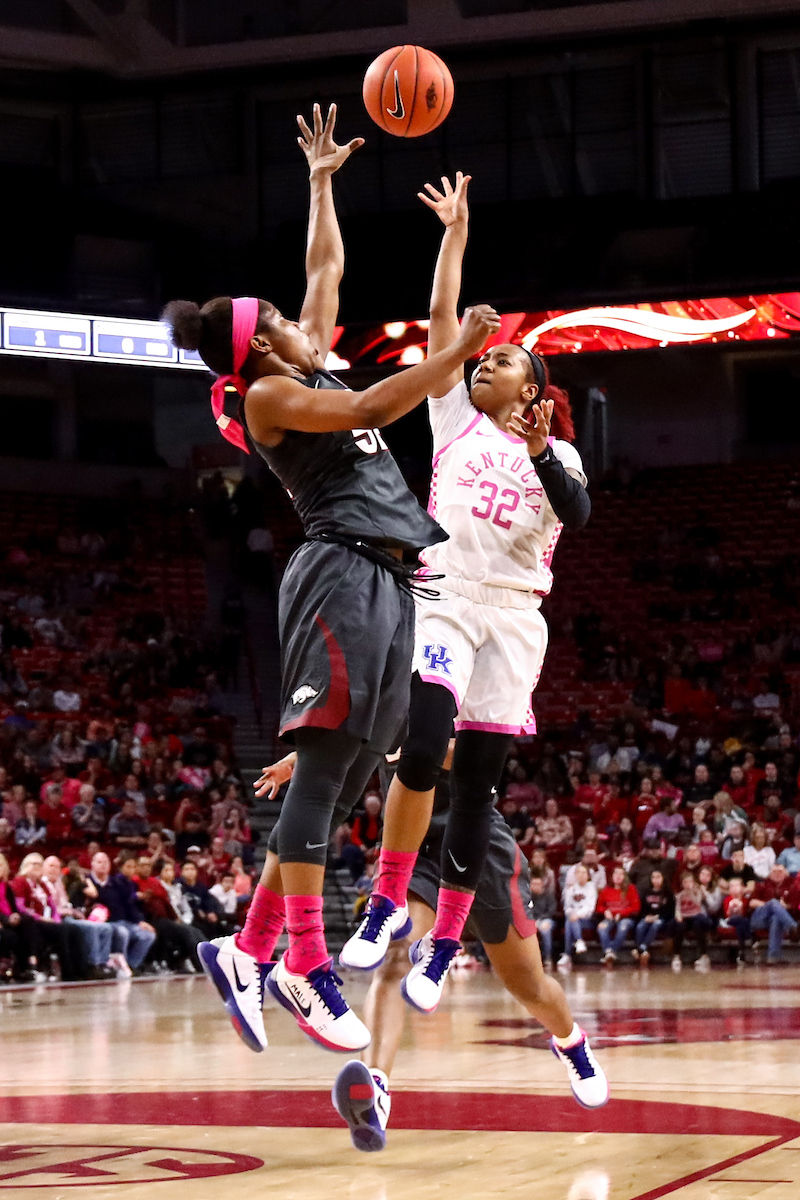 Jaida Roper. 

Kentucky falls to Arkansas 103-85.

Photo by Eddie Justice | UK Athletics