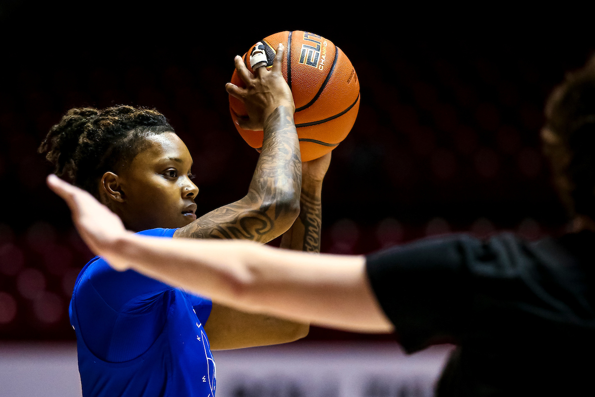 Jazmine Massengill.

Kentucky at Alabama shootaround.

Photo by Eddie Justice | UK Athletics