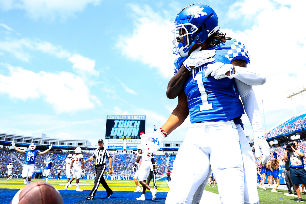 Wan'Dale Robinson.

UK beat ULM 45-10.

Photo by Eddie Justice | UK Athletics