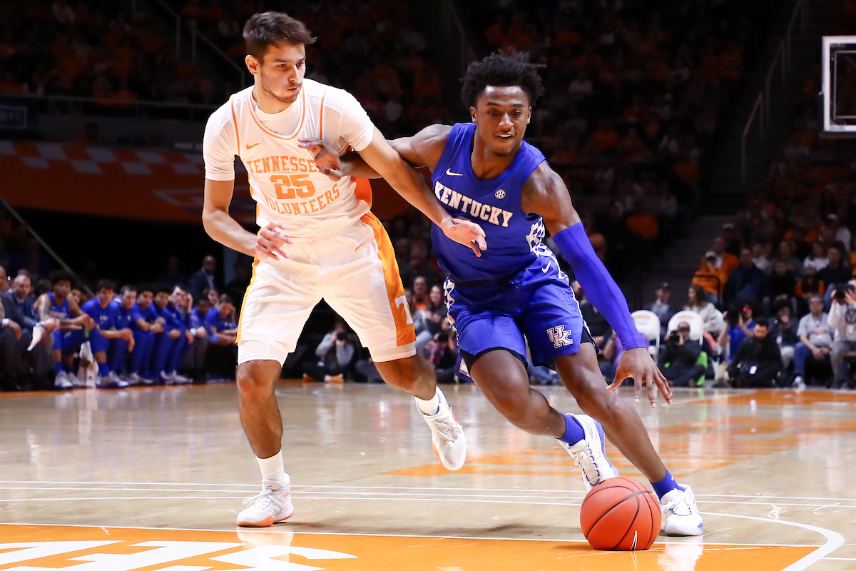 Ashton Hagans.

Kentucky beat Tennessee, 77-64.

Photo by Elliott Hess | UK Athletics