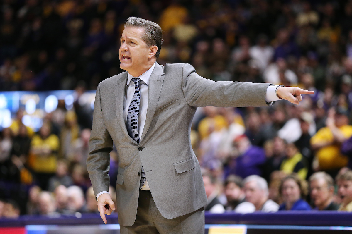 John Calipari.

The University of Kentucky men's basketball team beat LSU 74-71 at the Pete Maravich Assembly Center in Baton Rouge, La., on Wednesday, January 3, 2018.

Photo by Chet White | UK Athletics