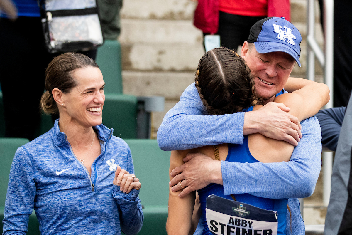 Abby Steiner.

Day Four. The UK women’s track and field team placed third at the NCAA Track and Field Outdoor Championships at Hayward Field in Eugene, Or.

Photo by Chet White | UK Athletics