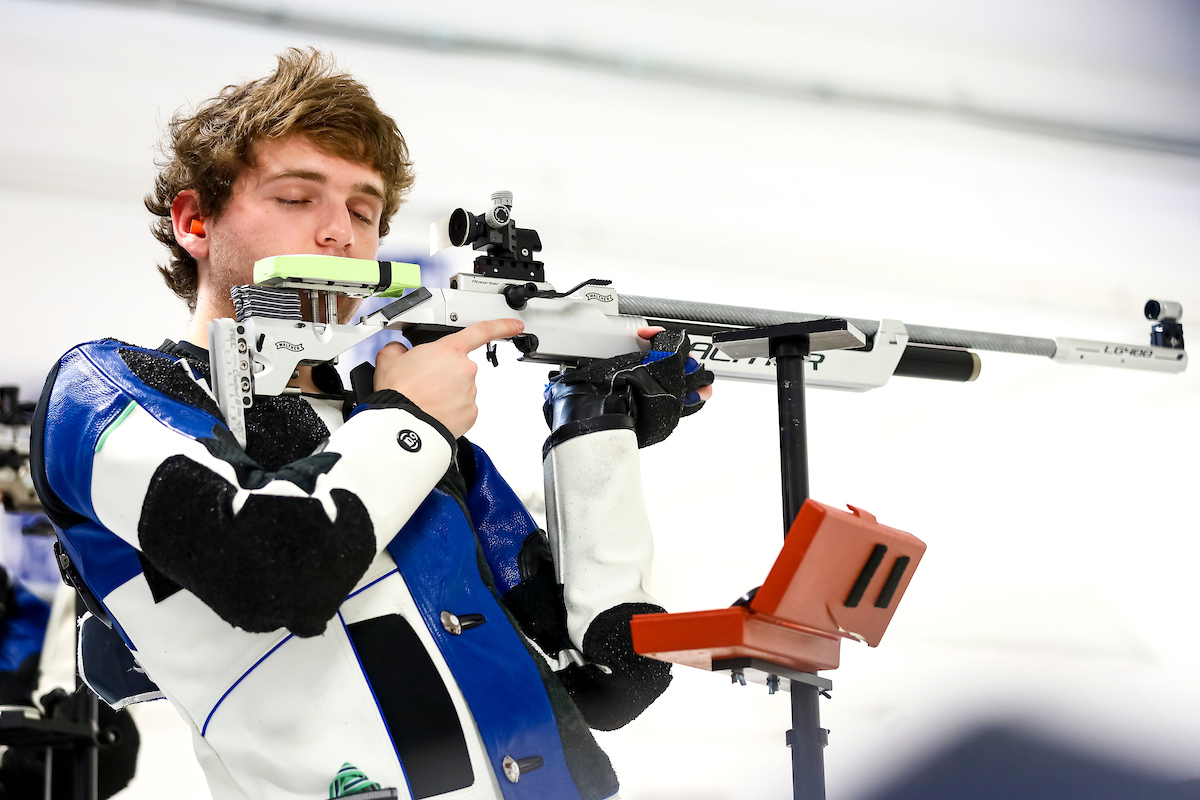 Mitchell Nelson. 

Kentucky Rifle vs Morehead St.

Photo by Eddie Justice | UK Athletics