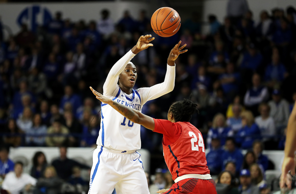 Rhyne Howard

Kentucky Women's Basketball falls to Ole Miss. 

Photo by Britney Howard  | UK Athletics