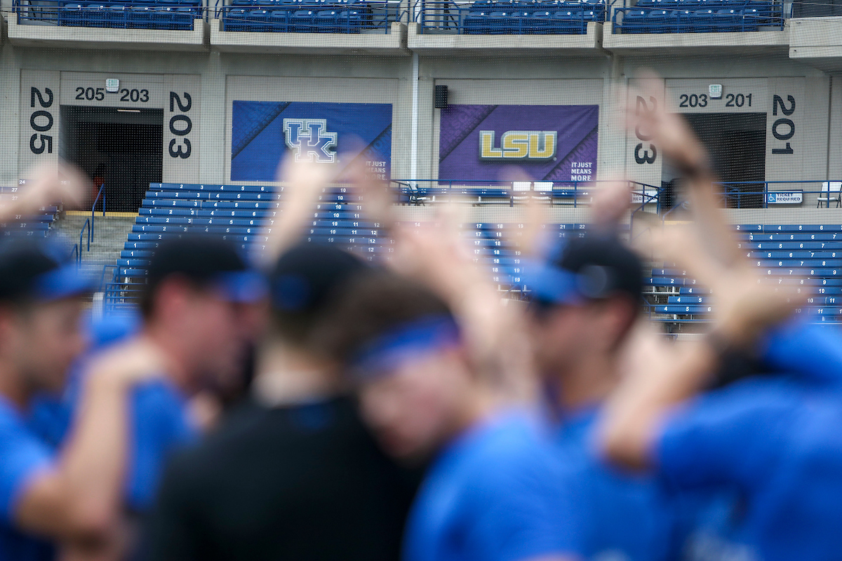 Kentucky Baseball Practice at the 2022 SEC Tournament.

Photo by Sarah Caputi | UK Athletics