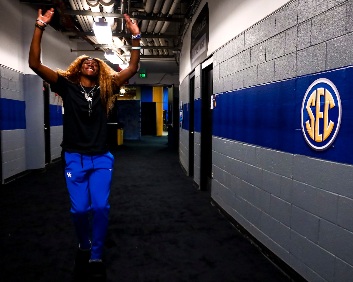 Rhyne Howard.

Kentucky shootaround day one for the SEC Tournament.

Photo by Eddie Justice | UK Athletics