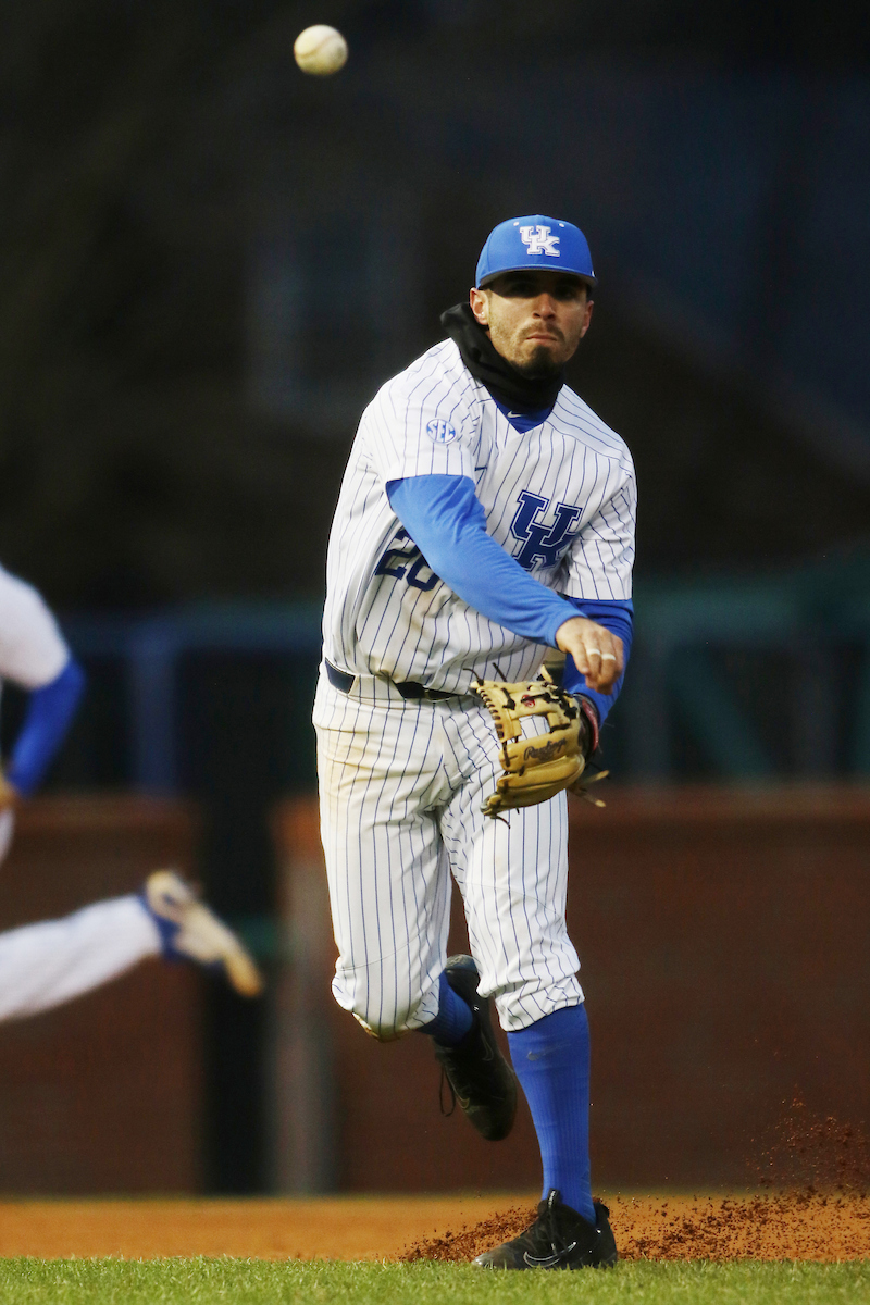 Luke Heyer.

The University of Kentucky baseball team falls to NKU on Wednesday, March 7th, 2018, at Cliff Hagan Stadium in Lexington, Ky.

Photo by Quinn Foster I UK Athletics