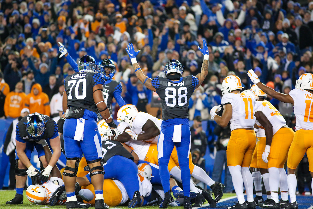 Keaton Upshaw.

Kentucky falls to Tennessee 17-13.

Photo by Sarah Caputi | UK Athletics