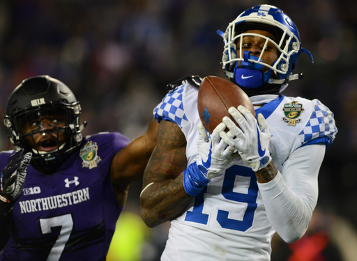 Kayaune Ross

The University of Kentucky football team falls to Northwestern 23-24 in the Music City Bowl on Friday, December 29, 2017, at Nissan Field in Nashville, Tn.