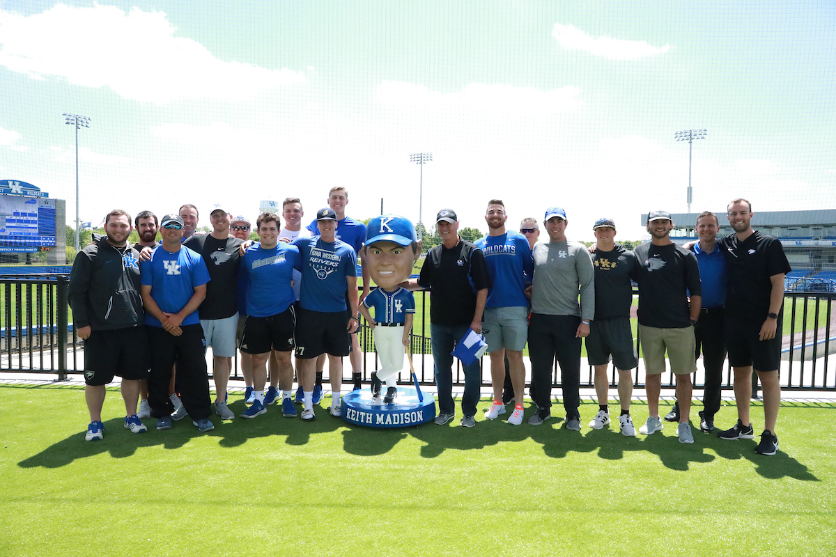The Keith Madison bobble head was unveiled at Kentucky Proud Park on May 16, 2019.Photo by Noah J. Richter | UK Athletics