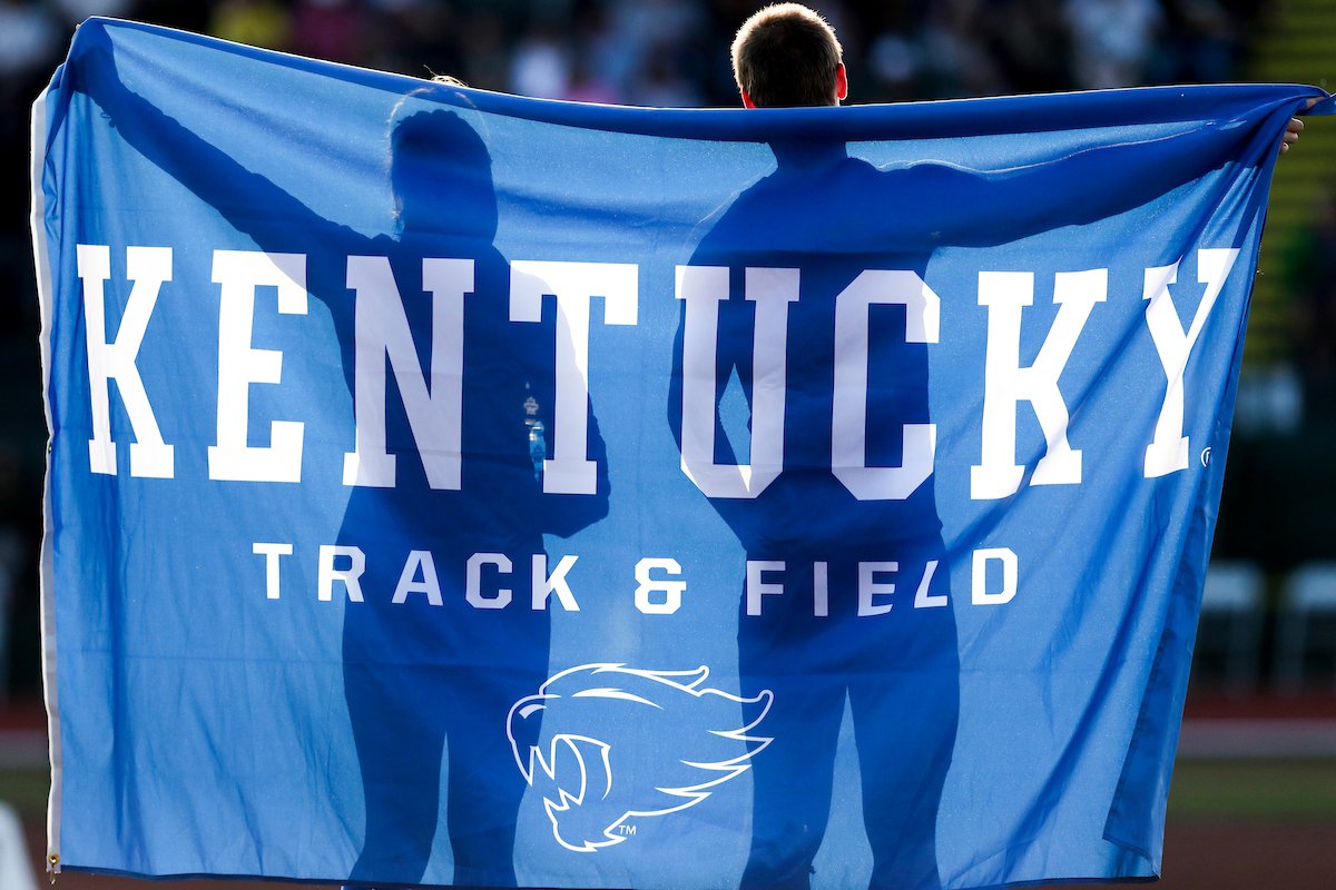 Olivia Gruver. Tim Duckworth.

Day two of the NCAA Track and Field Outdoor National Championships. Eugene, Oregon. Thursday, June 7, 2018.

Photo by Elliott Hess | UK Athletics