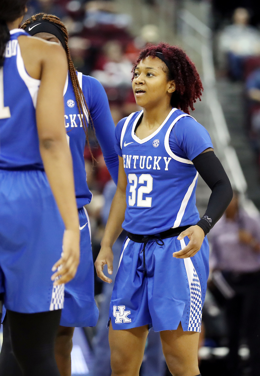 Jaida Roper

The UK Women's Basketball team beat South Carolina.
Photo by Britney Howard | UK Athletics