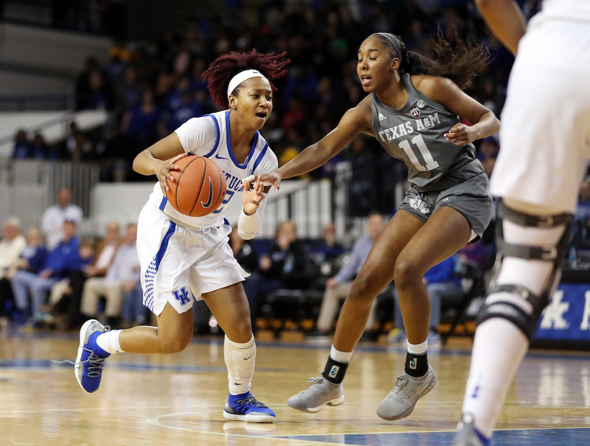 Jaida Roper

The UK women's basketball team falls to Texas A&M on Thursday, November 28, 2019.

Photo by Britney Howard | UK Athletics