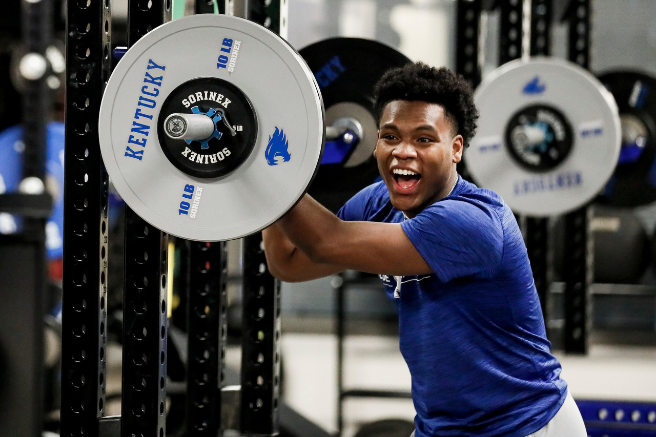 Sahvir Wheeler.

The Kentucky men's basketball team participating in its summer strength and conditioning program.

Photo by Chet White | UK Athletics