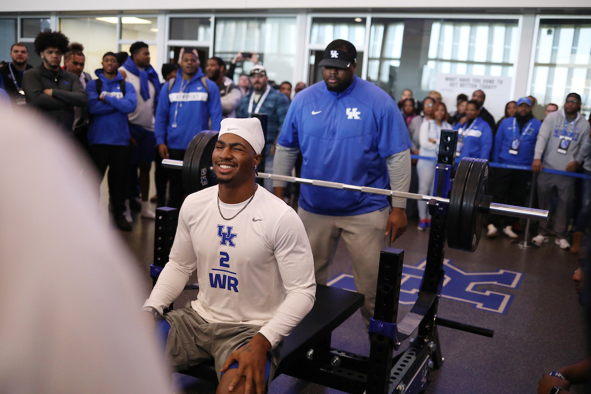 Dorian Baker.

Pro Day for UK Football.

Photo by Quinn Foster | UK Athletics