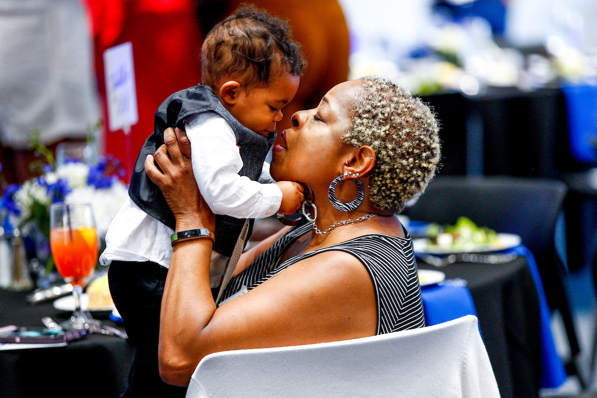 Family. 

UK Athletics Hall of Fame. 

Photo by Eddie Justice | UK Athletics
