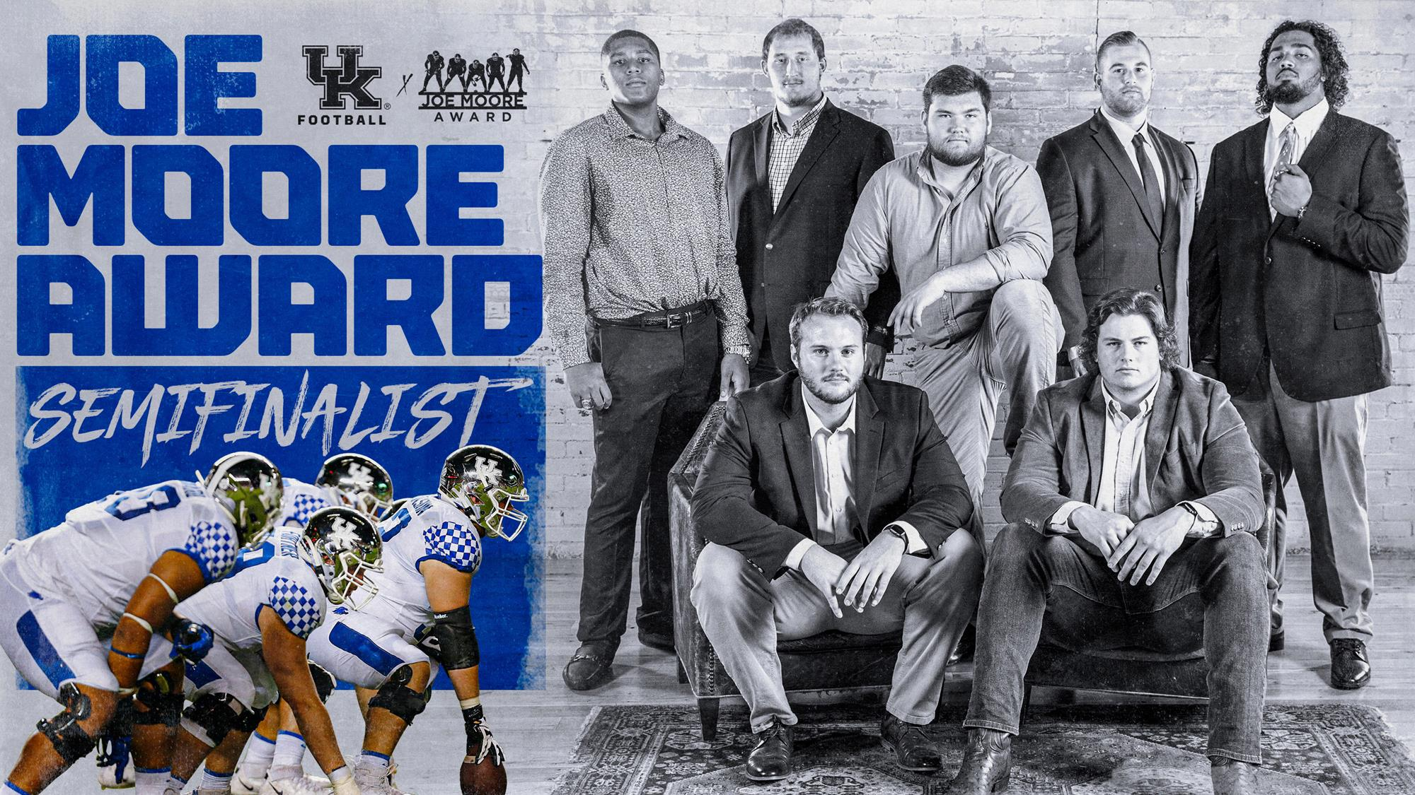 Kentucky Offensive Line Named Joe Moore Award Semifinalists