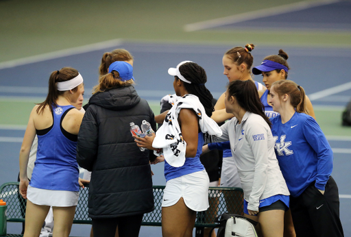 Team
The women's tennis team faces Texas A&M on Saturday, April 7, 2018.
Photo by Britney Howard | UK Athletics